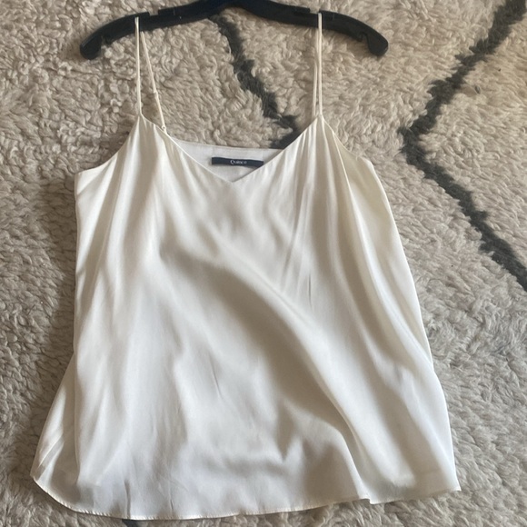 Quince Ivory Washable Stretch Silk V-Neck Cami Medium - Never worn - Picture 3 of 10